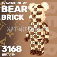 Конструктор 3D из миниблоков BEARBRICK 3168 дет. P2156